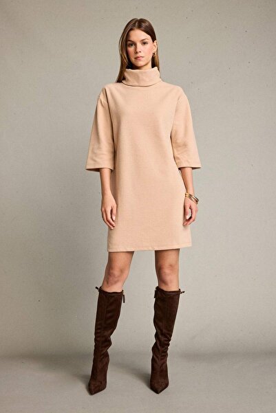 DeFacto Μίνι φόρεμα με ζιβάγκο με μισό μανίκι G3793AX25WN