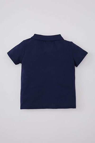 DeFacto Βρεφικό μπλουζάκι με κοντό μανίκι πόλο γιακά πόλο B7007a524sm