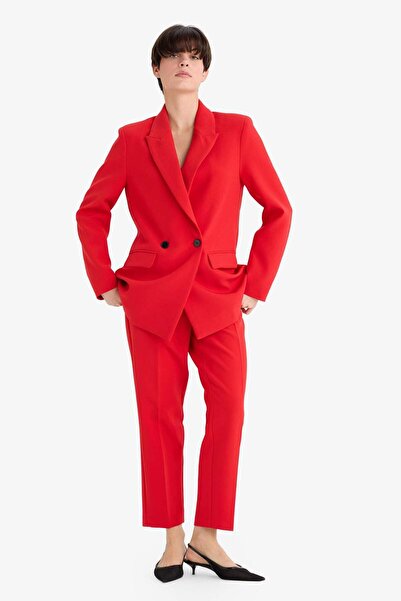 DeFacto Magas derekú cipzáras Crop nadrág - sárgarépa szabású, egyenes, vékony szárú C2466ax24au