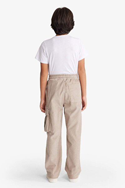 DeFacto Boy's Standard Leg Velvet Trousers G3106A825Wn