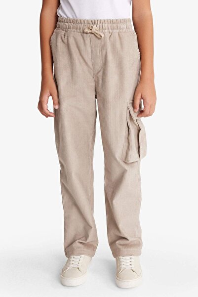 DeFacto Boy's Standard Leg Velvet Trousers G3106A825Wn