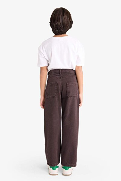 DeFacto Αγόρια Παντελόνια Τζιν με Φαρδιά Πόδια ίσια G2929A825AU