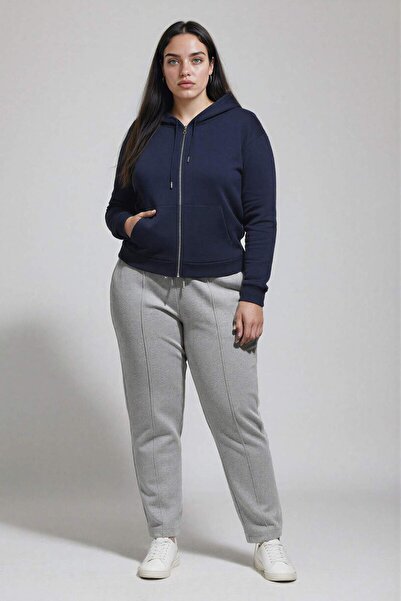 DeFacto Світшот Relax Fit з капюшоном і кишенями Basic на пласкій блискавці C1809ax24wn