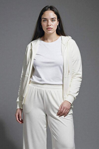 DeFacto Základní mikina s kapucí a kapsami na zip C1809AX24WN