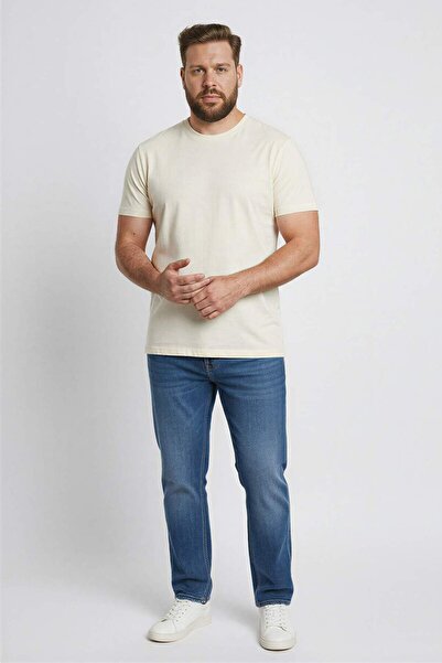 DeFacto Regular Fit Crew Neck Short Sleeve Knitwear Look T-Shirt E3963Ax25Sm