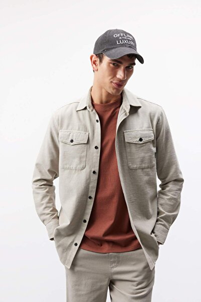 DeFacto Βαμβακερό μακρυμάνικο πουκάμισο Regular Fit B2654ax