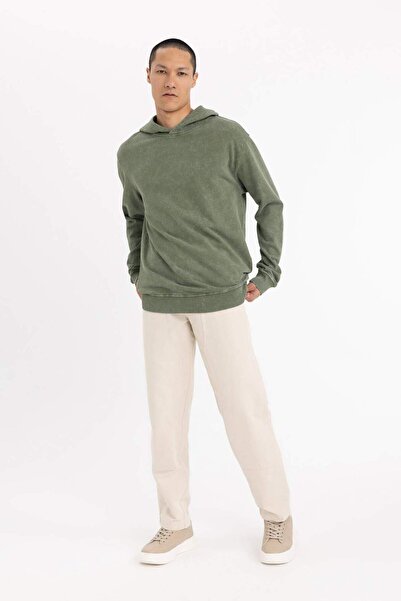 DeFacto Gabardine Trousers Wide Leg Straight Leg with Pockets B9365Ax23Wn