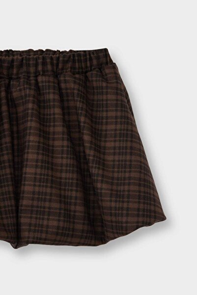 DeFacto Baby Girl Elastic Waist Checkered Seersucker Textured Skirt G3310A525Wn