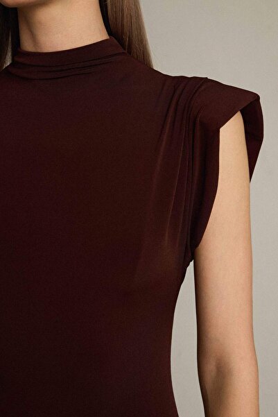 DeFacto Αμάνικο μίντι φόρεμα με γιακά G0395AX25SM