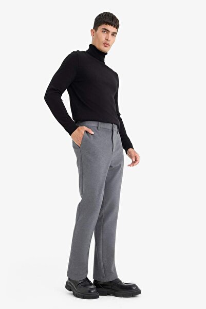DeFacto Tailored Regular Fit Straight Leg Trousers D3707Ax25Wn