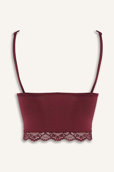 DeFacto Satin Lace Detailed Top-Fall in Love F7608Ax25Wn