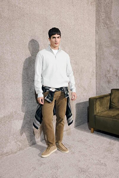 DeFacto Φούτερ με μισό φερμουάρ κανονικής εφαρμογής E9629AX25AU