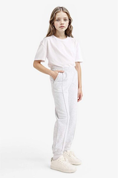 DeFacto Κοριτσίστικο ελαστικό στη μέση Basic Solid School Jogger Sweatpants X9036A625AU