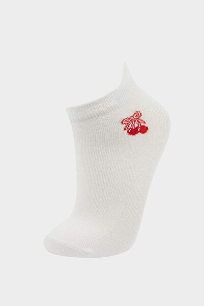 DeFacto Girl's 3-Piece Cotton Booties Socks F9500A8Ns