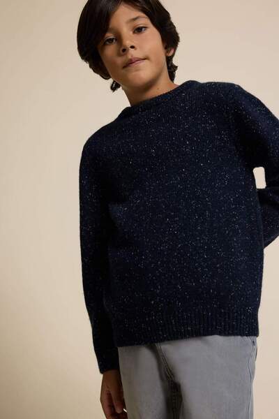 DeFacto Boy's Crew Neck Knitwear Sweater G4488A825Cw