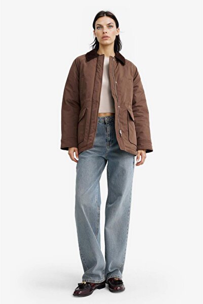 DeFacto Παρκά με φερμουάρ με γιακά με αντίθεση κανονικής εφαρμογής (25 WN)