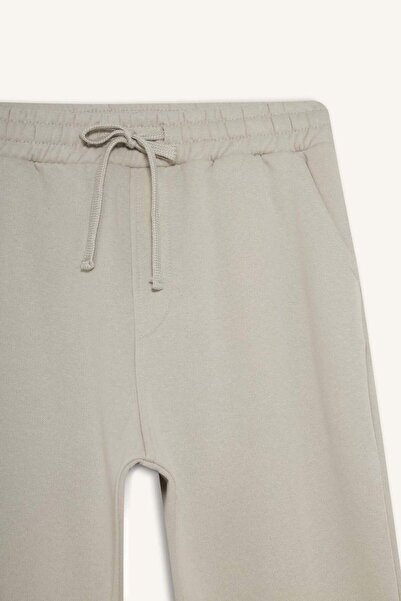 DeFacto Regular Fit Παντελόνι με κορδόνια μέσης με τσέπες ίσιο παχύ παντελόνι D7836AX25AU