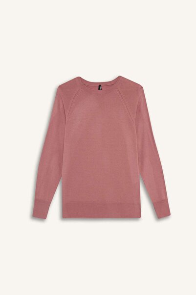 DeFacto Základní jednobarevný svetr s volným střihem a výstřihem do V I6913AZ25WN