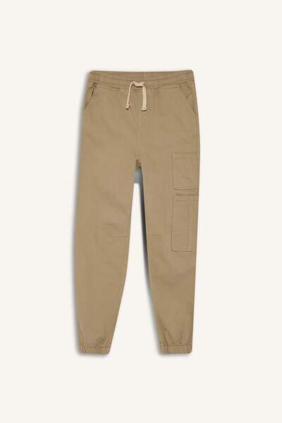 DeFacto Boys Cargo Jogger Leg Gabardine School Trousers F2102A825Au