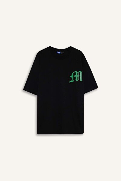 DeFacto DeFactoFit NBA Milwaukee Bucks Oversize Φαρδιά Μπλουζάκι με κοντό μανίκι B3910AX24SP