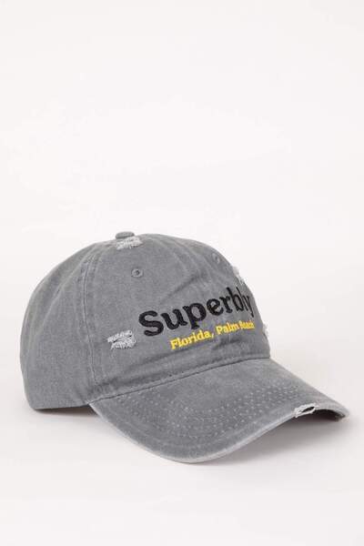 DeFacto Unisex Embroidered Jean Baseball Basketball Cap B8006Ax24Sm