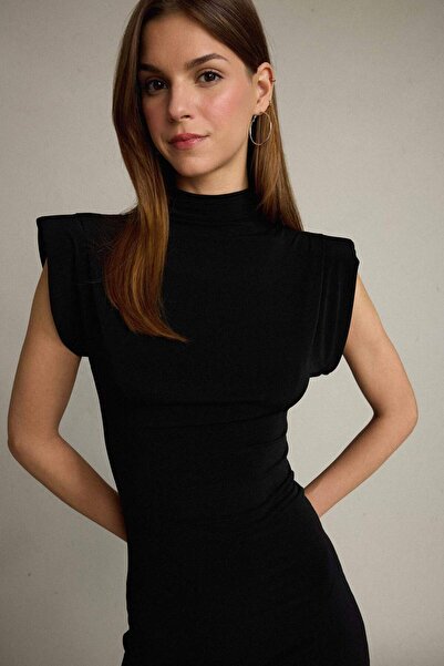 DeFacto Αμάνικο μίντι φόρεμα με γιακά G0395AX25SM