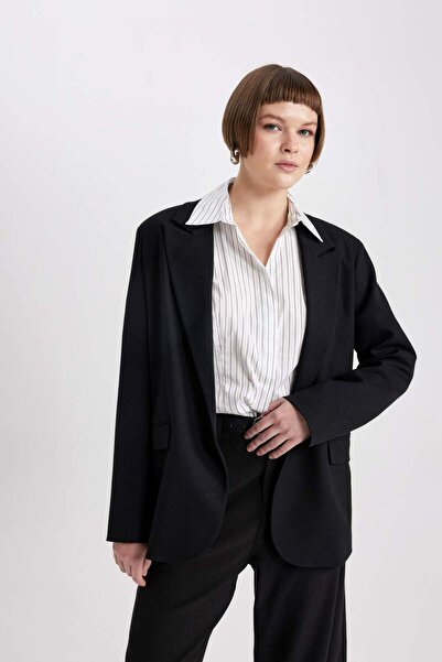 DeFacto B0490ax23au Model - Oversize Blazer Jacket