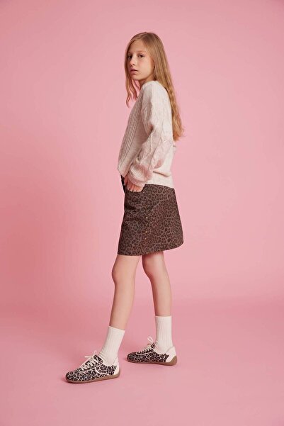 DeFacto Girl's Leopard Print Skirt G3784A825Wn