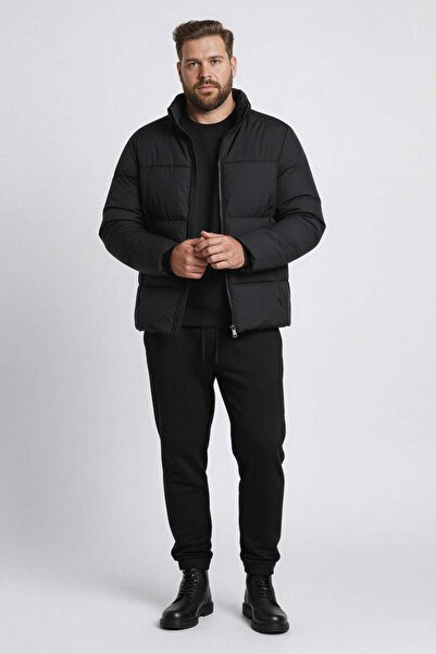 DeFacto Водовідштовхувальний Slim Fit надувний куртка вузького крою з прямим коміром, блискавкою, кишенями та підкладкою C5631AX24WN