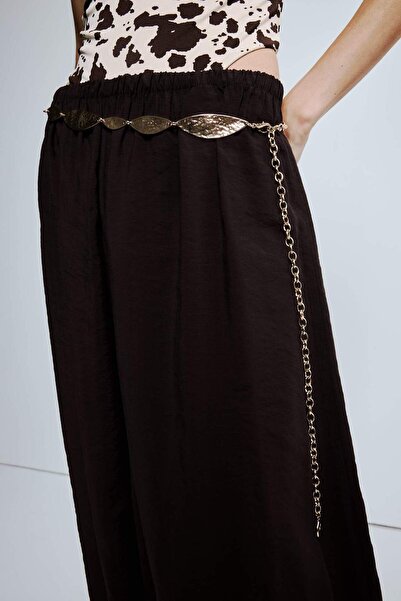 DeFacto Γυναικεία ζώνη με μεταλλική αλυσίδα με χρυσό γυαλιστερό σχέδιο G3681AXNS