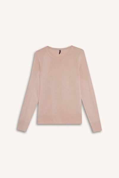 DeFacto Πλεκτό πουλόβερ με κανονική εφαρμογή Crew Neck F7091AZ25WN