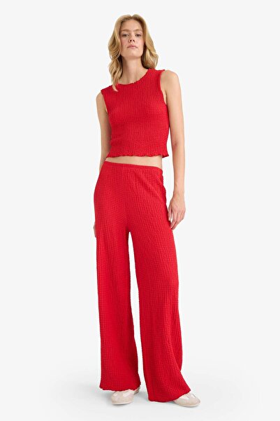 DeFacto Wide Leg Wide Leg Twist Pants D4415Ax25Sp