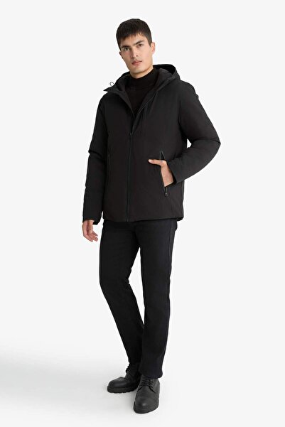 DeFacto Водовідштовхувальне пальто з капюшоном на блискавці A2620AX24WN