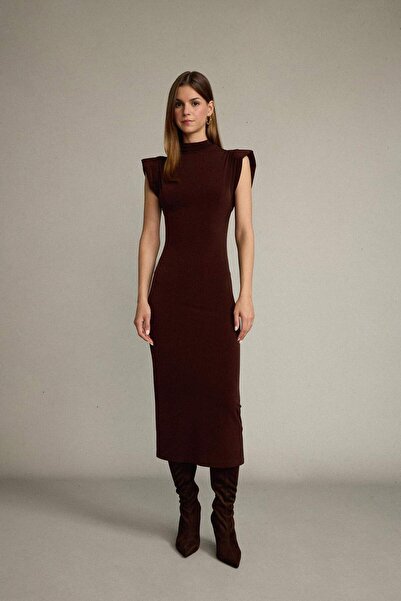 DeFacto Αμάνικο μίντι φόρεμα με γιακά G0395AX25SM