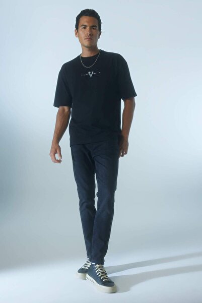 DeFacto Vikings Valhalla Oversize με φαρδύ λαιμόκοψη με στάμπα με κοντομάνικο μπλουζάκι A6308AX23SM