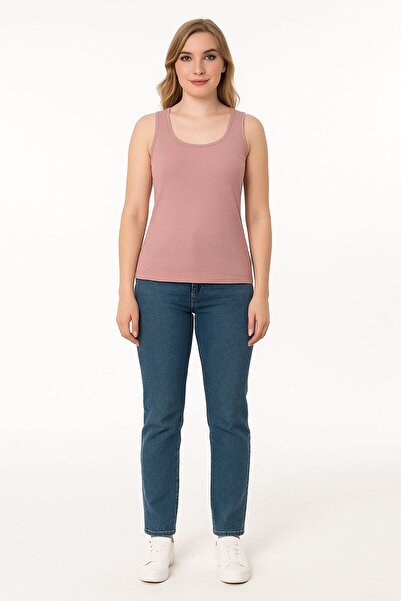 MİSSEMMA ΓΥΝΑΙΚΕΙΟ ΜΕΓΕΘΟΣ LARGE SIZE CASUAL T-SHIRT - ΜΠΛΟΥΖΑ