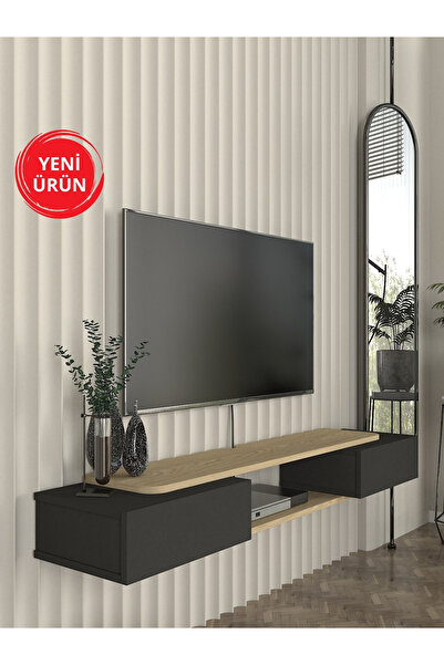 Dekorister Glint Tv Sehpası Antrasit - Rota 150 Cm