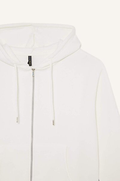 DeFacto Základní mikina s kapucí a kapsami na zip C1809AX24WN