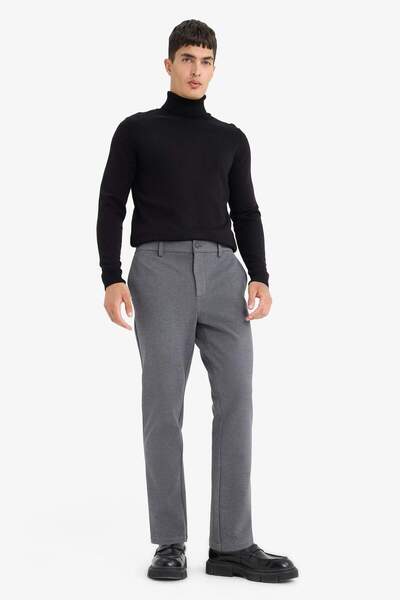 DeFacto Tailored Regular Fit Straight Leg Trousers D3707Ax25Wn