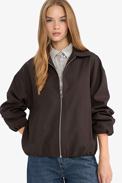 DeFacto Яке от тафта с цип отпред и джобове F7638AX25AU