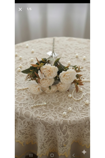 yapay çiçek evi Veštački starinski ekru karanfil, vaza za dekoraciju doma, sp...