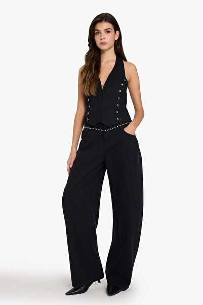 DeFacto Halter Neck Eyelet Detailed Gabardine Vest G2453Ax25Au