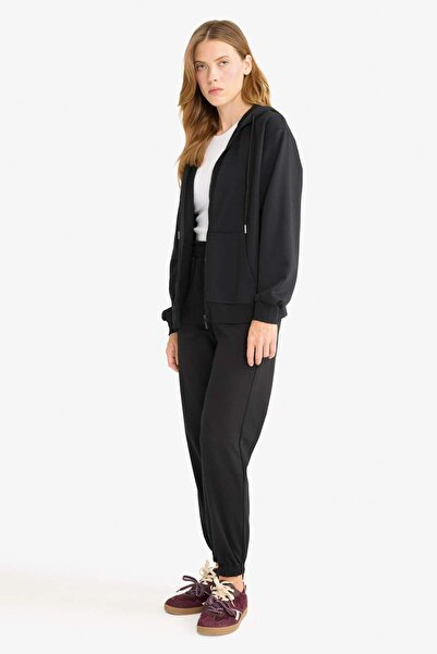 DeFacto Jogger Eşofman Altı Basic Düz Beli Paçası Lastikli Cepli D4234ax24au