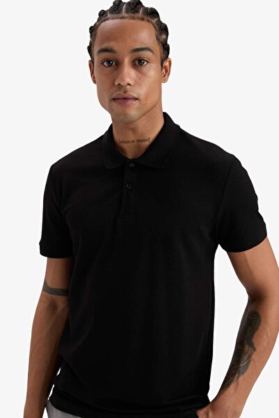 DeFacto Defactofit Slim Fit Tight Fit Polo Neck Sportsman Short Sleeve Pique T-Shirt D9779Ax25Sp