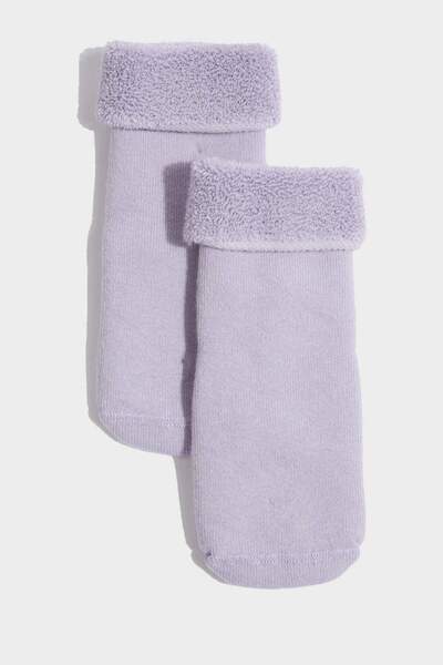 DeFacto Детски дълги памучни чорапи с неплъзгаща се подметка, 3 чифта, F6734A5NS