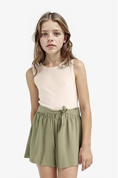 DeFacto Girl's Crew Neck Basic Plain Undershirt Z7815A625Hs