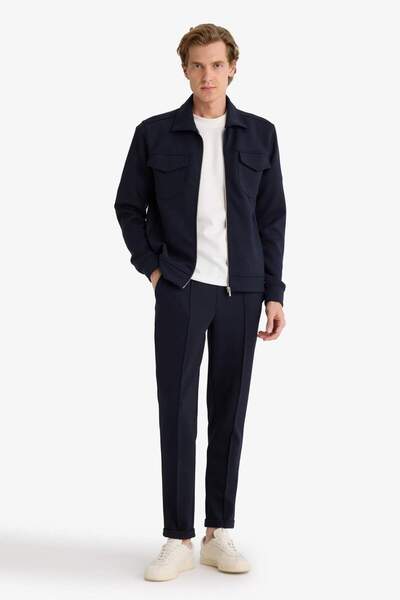 DeFacto Regular Fit Polo Collar Shirt Jacket F0336Ax25Au