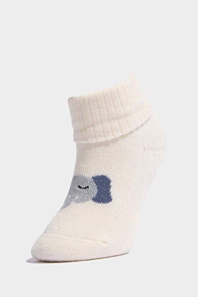 DeFacto Момчешки дълги памучни чорапи с неплъзгаща се подметка, 3 чифта F6714A5NS