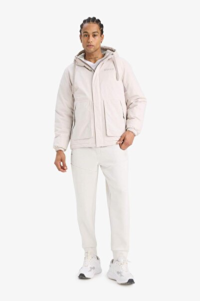 DeFacto Mantel mit Kapuze und Reißverschlusstaschen in normaler Passform C6595AX24AU