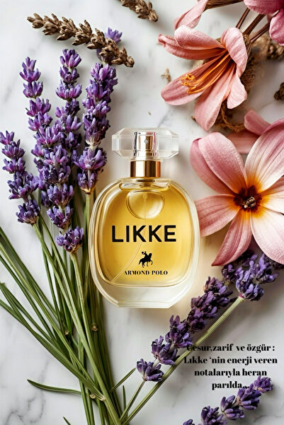 Armond Polo Lıkke Kadın Parfüm 50ml Çiçeksi, Frenk Üzümü, Yasemin, Vanilya, Amber, Lavanta, Portakal Çiçeği,Misk